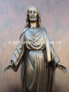 Jesus the Teacher bronze statue of highly detailed Christ the Redeemer