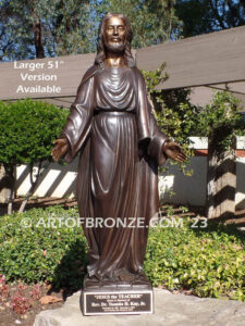 Jesus the Teacher bronze statue of highly detailed Christ the Redeemer