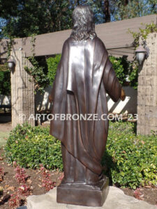 Jesus the Teacher bronze statue of highly detailed Christ the Redeemer