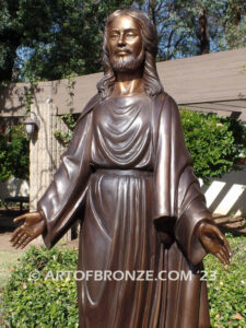 Jesus the Teacher bronze statue of highly detailed Christ the Redeemer