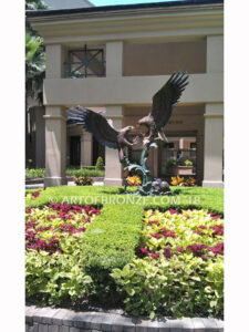 Power and Glory bronze sculpture of eagle monument for public art