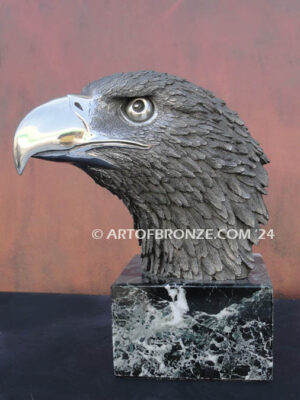 Pride limited-edition lost wax stainless steel statue of eagle head