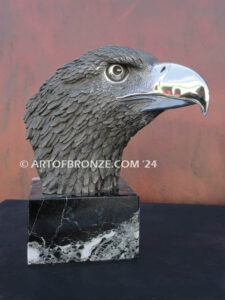 Pride limited-edition lost wax stainless steel statue of eagle head