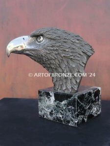 Pride limited-edition lost wax stainless steel statue of eagle head