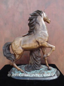 Intoxicating woman and stallion indoor museum quality bronze statue