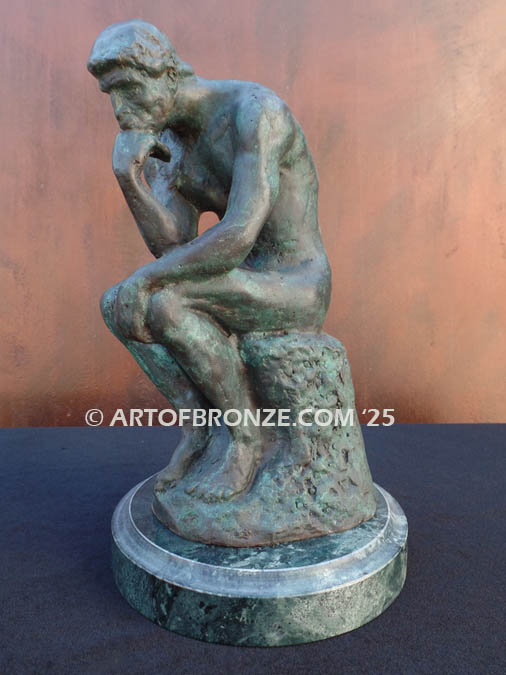 The Thinker bronze cast after Auguste Rodin’s famous centerpiece for the Gates of Hell