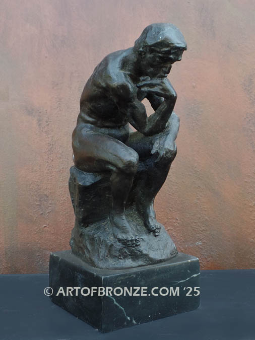 The Thinker bronze cast after Auguste Rodin’s famous centerpiece for the Gates of Hell