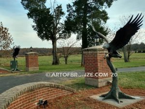 Eagle Sculptures Bronze | Bronze Eagle Statue - Art Of Bronze