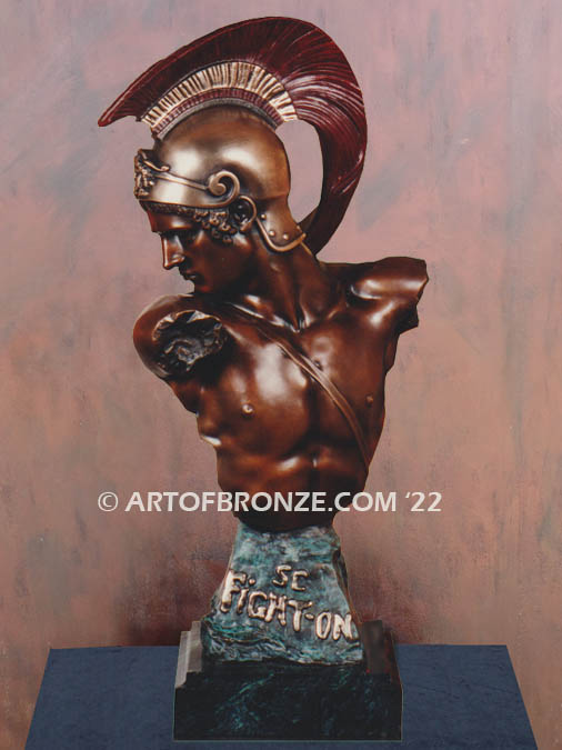 Trojan Warrior Tommy Trojan inspired University of Southern California Fight On alumni gift