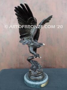 Eagle II flying eagle sculpture corporate gift or award