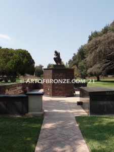 Thinker after Auguste Rodin’s Gates of Hell famous bronze museum casting