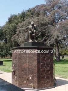 Thinker after Auguste Rodin’s Gates of Hell famous bronze museum casting