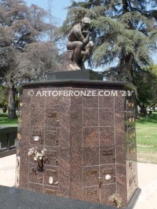 Thinker after Auguste Rodin’s Gates of Hell famous bronze museum casting