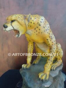 Territory Defender African Serengeti bronze cheetah sculpture for gallery, museum or private collector