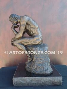 The Thinker bronze cast after Auguste Rodin’s famous centerpiece for the Gates of Hell