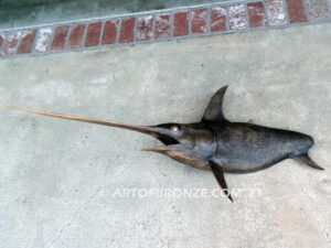 North Pacific Swordfish bronze offshore sportfishing marlin and sailfish fine art gallery sculpture