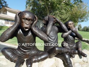 Hear See Speak No Evil special edition, gallery quality three wise monkeys