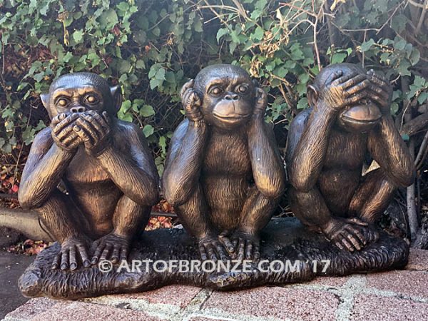 Hear See Speak No Evil special edition, gallery quality three wise monkeys