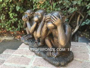 Hear See Speak No Evil special edition, gallery quality three wise monkeys