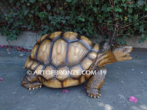 Moving On bronze fine art gallery reptile statue- tortoise, turtle, and terrapin