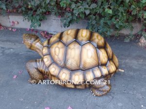 Moving On bronze fine art gallery reptile statue- tortoise, turtle, and terrapin