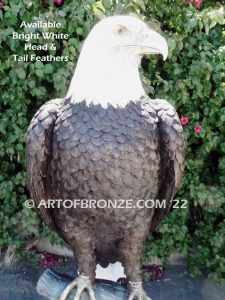 Overseer bronze sculpture of eagle monument for public display