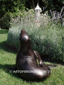 Showboat bronze seal and sea lion sculpture for zoo, museum or private collector