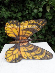 Garden Butterfly butterfly and moth bronze sculptures that can be customized to go anywhere