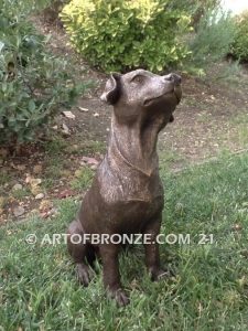 Shorty Jack Russell short-haired gallery & custom quality bronze sculpted dog pet statues