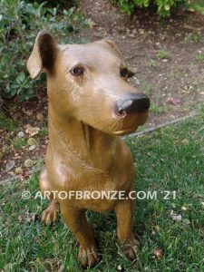 Jack Russell Terrier short-haired gallery & custom quality bronze sculpted dog pet statues