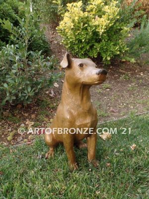 Jack Russell Terrier short-haired gallery & custom quality bronze sculpted dog pet statues