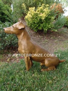 Jack Russell Terrier short-haired gallery & custom quality bronze sculpted dog pet statues