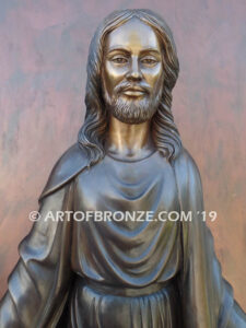 Jesus the Teacher bronze sculpture of highly detailed Christ the Redeemer