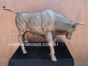 Raging bull indoor fine art gallery bronze sculpture inspired after Ferrari symbol
