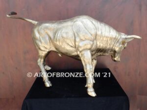 Raging bull indoor fine art gallery bronze statue inspired after Ferrari symbol