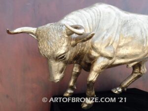 Raging bull indoor fine art gallery bronze statue inspired after Ferrari symbol