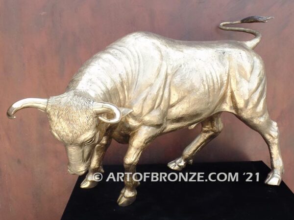 Raging bull indoor fine art gallery bronze statue inspired after Ferrari symbol