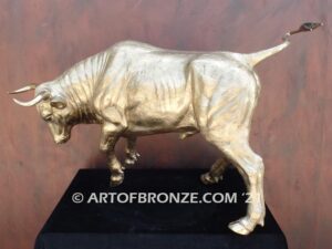 Raging bull indoor fine art gallery bronze statue inspired after Ferrari symbol