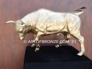 Raging bull indoor fine art gallery bronze statue inspired after Ferrari symbol