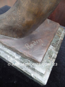 The Cathedral bronze sculpture of two life-like right hands touching