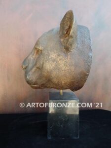 High-quality cougar bronze statue for indoor home and office display