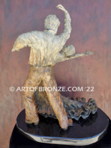 Flamenco de Seville bronze sculpture honoring the art of Spanish dancers