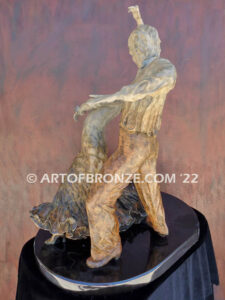 Flamenco de Seville bronze sculpture honoring the art of Spanish dancers