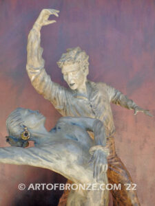 Flamenco de Seville bronze sculpture honoring the art of Spanish dancers