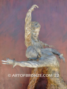Flamenco de Seville bronze sculpture honoring the art of Spanish dancers