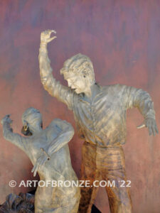 Flamenco de Seville bronze sculpture honoring the art of Spanish dancers