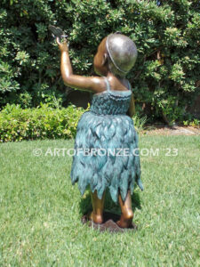 Allorah timeless bronze statue memorial honoring the passing of young child