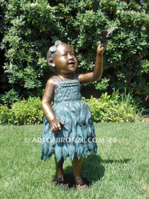 Allorah timeless bronze statue memorial honoring the passing of young child
